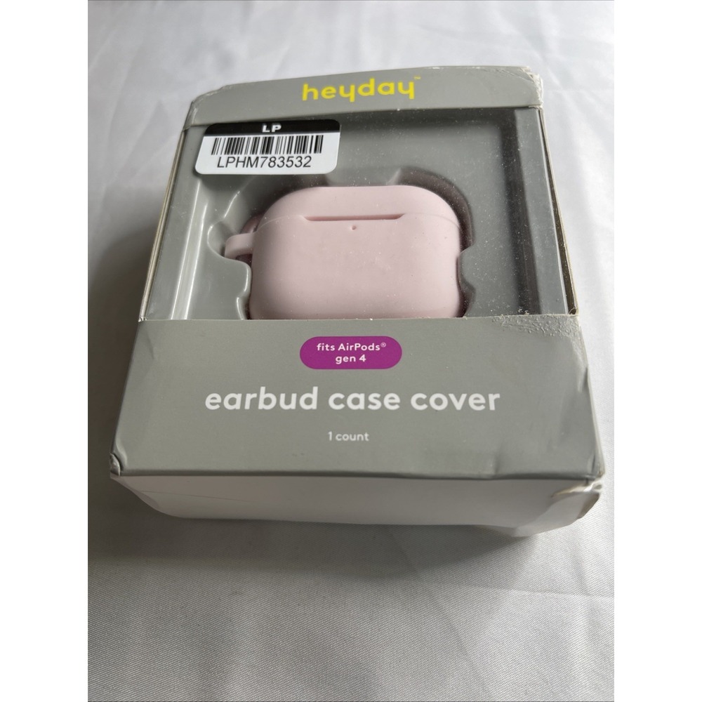 heyday Apple AirPods (4th generation) Silicone Case with Clip Pink
